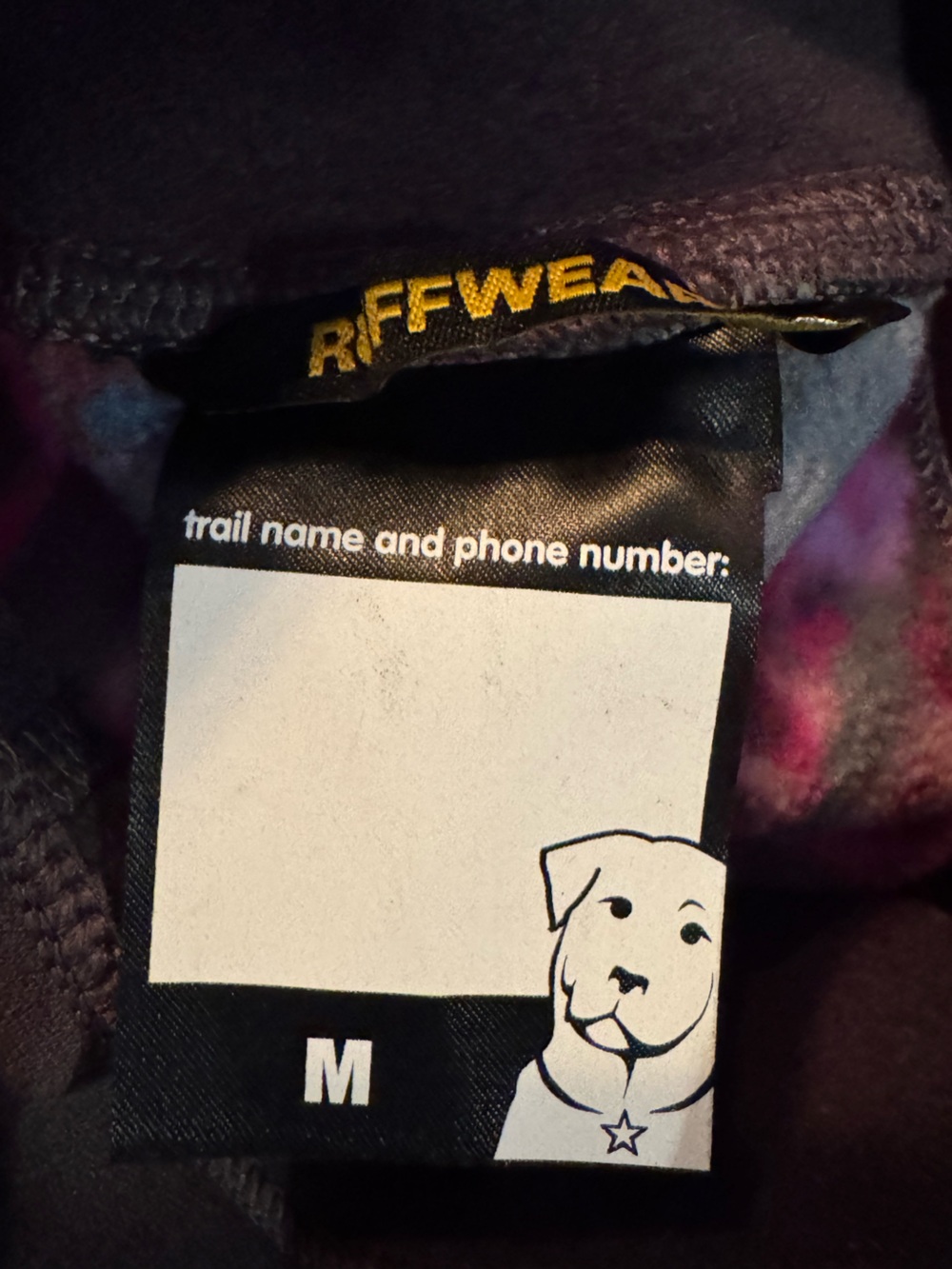 Ruffwear Dog Fleece Pullover - Gray with Pink Floral medium - Picture 6 of 6